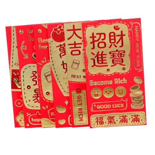 GARIOUANS 30 Stück Teiliges Chinesische Neujahrsumschläge aus Papier Langlebig Einfach zu Öffnen Schließen Vielseitig Einsetzbar für Hochzeit und Neujahrsfeiern Traditionell-modern Gestaltet GARIOUANS 30 Stück Teiliges Chinesische Neujahrsumschläge aus Papier Langlebig Einfach zu Öffnen Schließen Vielseitig Einsetzbar für Hochzeit und Neujahrsfeiern Traditionell-modern Gestaltet von GARIOUANS