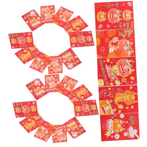 GARIOUANS 30 Stück Teiliges Chinesische Rote Umschläge für Neujahr Mittlere Dekorative Glücksgeldtaschen mit Traditionellen Mustern Praktische Geldgeschenkbeutel für Frühlingsfest und GARIOUANS 30 Stück Teiliges Chinesische Rote Umschläge für Neujahr Mittlere Dekorative Glücksgeldtaschen mit Traditionellen Mustern Praktische Geldgeschenkbeutel für Frühlingsfest und von GARIOUANS