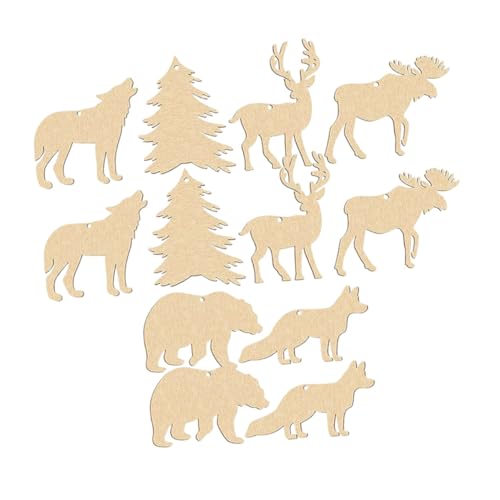 GARIOUANS 30 Stück Teiliges Holztiere Wildwald Holzscheiben Bastelset mit Aufhängeloch Naturbelassene DIY Holzfiguren für Malen Kreative Wanddekoration Glatte Bruchsichere Holzornamente GARIOUANS 30 Stück Teiliges Holztiere Wildwald Holzscheiben Bastelset mit Aufhängeloch Naturbelassene DIY Holzfiguren für Malen Kreative Wanddekoration Glatte Bruchsichere Holzornamente von GARIOUANS