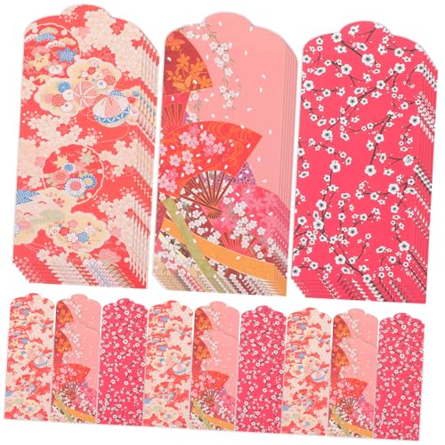 GARIOUANS 30 Stück Teiliges Japanische Stil Geldumschläge mit Goldenen Fächern und Kirschblüten Rote Umschläge für Hochzeit Chinesisches Neujahr Festtagsgeschenke Glückwunschumschläge für GARIOUANS 30 Stück Teiliges Japanische Stil Geldumschläge mit Goldenen Fächern und Kirschblüten Rote Umschläge für Hochzeit Chinesisches Neujahr Festtagsgeschenke Glückwunschumschläge für von GARIOUANS