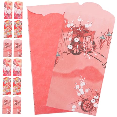 GARIOUANS 30 Stück Teiliges Japanische Stil Rote Umschläge Neujahr Dekoration Geldgeschenke Briefumschläge mit Blumenmuster für Hochzeit Party Geschenkverpackung GARIOUANS 30 Stück Teiliges Japanische Stil Rote Umschläge Neujahr Dekoration Geldgeschenke Briefumschläge mit Blumenmuster für Hochzeit Party Geschenkverpackung von GARIOUANS