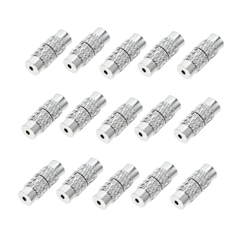 GARIOUANS 30 Stück Teiliges Messing Schraubverschluss Schmuckherstellung Stabile Kettenverschlüsse DIY Endkappen für Halsketten Armbänder Anhänger Praktische Verbindungselemente von GARIOUANS