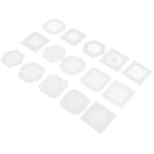 GARIOUANS 30 Stück Teiliges Vintage Lace Scrapbooking Sticker Dekorative Rahmen Aufkleber für Journaling Notizbücher Fotoalben und DIY Bastelprojekte Romantische Designs für Kreative von GARIOUANS