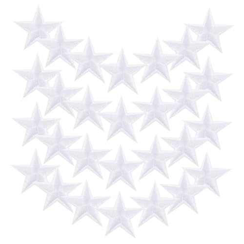 GARIOUANS 30 Stück Teiliges Weiße Stern Bügelaufnäher aus Besticktem zum Aufbügeln Kleidung Jeans Taschen und Rucksäcke Dekorativ Reparieren Geeignet Einfach zu Verwenden und Vielseitig GARIOUANS 30 Stück Teiliges Weiße Stern Bügelaufnäher aus Besticktem zum Aufbügeln Kleidung Jeans Taschen und Rucksäcke Dekorativ Reparieren Geeignet Einfach zu Verwenden und Vielseitig von GARIOUANS