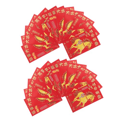 GARIOUANS 300 Stk. Rote Umschläge Jahr Des Pferdes Lunar Year Packets mit Traditionellem Design Großpackung für Geldgeschenke Frühlingsfest Familienfeiern und Firmenpartys GARIOUANS 300 Stk. Rote Umschläge Jahr Des Pferdes Lunar Year Packets mit Traditionellem Design Großpackung für Geldgeschenke Frühlingsfest Familienfeiern und Firmenpartys von GARIOUANS