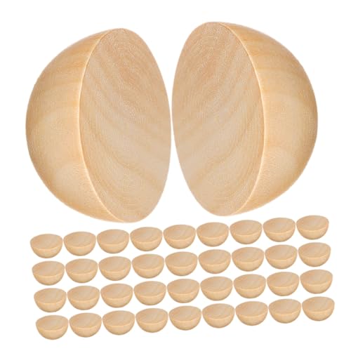 GARIOUANS 300 Stück Halbrunde Holzperlen Unfertige Halbperlen aus Naturholz Unbemalt für DIY Bastelprojekte Kreative Weihnachtsdeko und Handwerksbedarf GARIOUANS 300 Stück Halbrunde Holzperlen Unfertige Halbperlen aus Naturholz Unbemalt für DIY Bastelprojekte Kreative Weihnachtsdeko und Handwerksbedarf von GARIOUANS