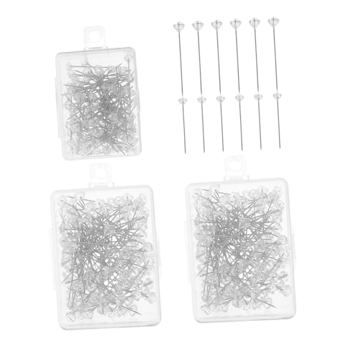 GARIOUANS 300 Stück Teiliges Transparente Korsagennadeln mit Strass Geradstiftige Blumenpins für Hochzeitssträuße Leichte Unauffällige Dekoration für DIY Blumenarrangements und GARIOUANS 300 Stück Teiliges Transparente Korsagennadeln mit Strass Geradstiftige Blumenpins für Hochzeitssträuße Leichte Unauffällige Dekoration für DIY Blumenarrangements und von GARIOUANS
