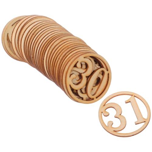 GARIOUANS 31 Stück Teiliges Holz Unbehandelte Zahlenscheiben zum Bemalen DIY Holzanhänger und Holzverzierungen für Lernen Basteln Weihnachten Advent und Kreative Dekoration GARIOUANS 31 Stück Teiliges Holz Unbehandelte Zahlenscheiben zum Bemalen DIY Holzanhänger und Holzverzierungen für Lernen Basteln Weihnachten Advent und Kreative Dekoration von GARIOUANS