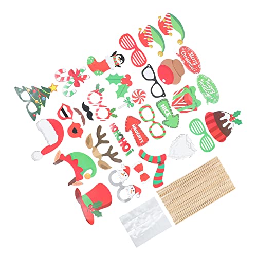GARIOUANS 32 Stück Teiliges Weihnachts Foto Handheld Dekoration für Festliche Anlässe Kreative Requisiten für Einzigartige Erinnerungsfotos Freunden GARIOUANS 32 Stück Teiliges Weihnachts Foto Handheld Dekoration für Festliche Anlässe Kreative Requisiten für Einzigartige Erinnerungsfotos Freunden von GARIOUANS