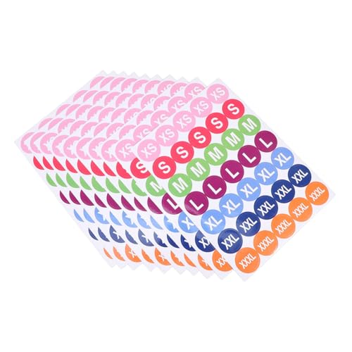 GARIOUANS 350 Stück Teiliges Größenetiketten für Kleidung Selbstklebende Sticker S Xl Xxl Vielseitig für T Shirts Pullover Mäntel für Einzelhandel und Inventarverwaltung GARIOUANS 350 Stück Teiliges Größenetiketten für Kleidung Selbstklebende Sticker S Xl Xxl Vielseitig für T Shirts Pullover Mäntel für Einzelhandel und Inventarverwaltung von GARIOUANS