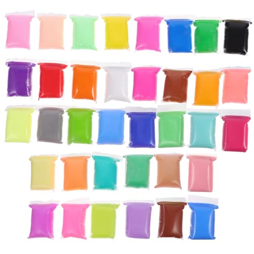 GARIOUANS 36 Packungen Teiliges Modelliermasse Farbenfrohes Lufttrocknendes DIY Knetset für Flexibel und Bastelzubehör für Kreative Mädchen und Jungen von GARIOUANS