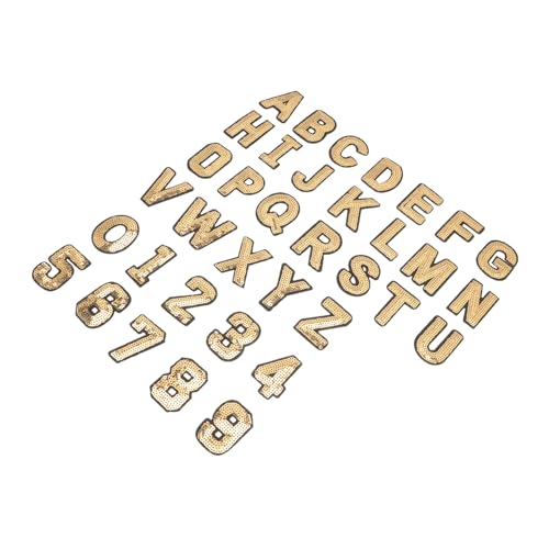 GARIOUANS 36 Stück Gestickte Buchstaben Patches zum Aufbügeln Einfache Anwendung für Kleidung Taschen und DIY Projekte mit Hitzeaktiviertem Kleber für Kreative Bastelarbeiten von GARIOUANS