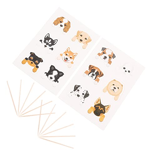 GARIOUANS 36 Stück Hund Kuchendeko Hundekuchen Topper für Haustier Dekoration für Hundeparty Shower Besondere Anlässe Tierfreundliche Cartoon Stil von GARIOUANS