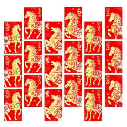 GARIOUANS 36 Stück Rote Glücksgeldpakete Chinesisches Neujahr Hong Bao Glücksgeldtaschen Geldtasche Zum Pferdejahr Geldumschläge Zum Chinesischen Neujahr Chinesische Rote Umschläge GARIOUANS 36 Stück Rote Glücksgeldpakete Chinesisches Neujahr Hong Bao Glücksgeldtaschen Geldtasche Zum Pferdejahr Geldumschläge Zum Chinesischen Neujahr Chinesische Rote Umschläge von GARIOUANS