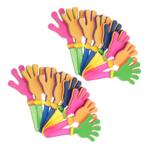 GARIOUANS 36 Stück Teiliges Handklatscher Kunststoff Handklapper Leicht und Handlich Party Lärmmacher für Geburtstagsfeiern und Freizeitspaß Zufällige Farbe Zufällige Farbe von GARIOUANS