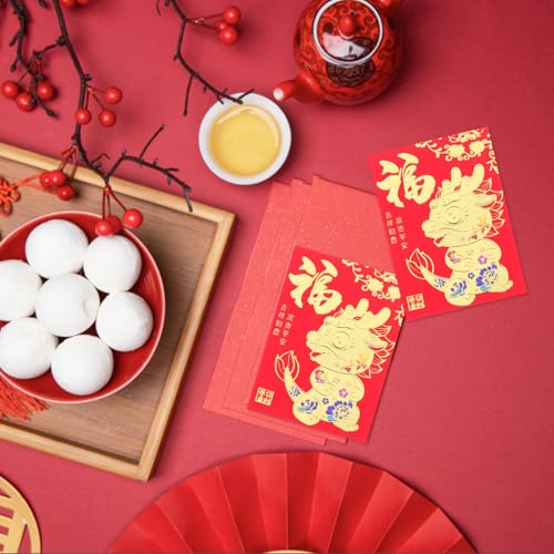 GARIOUANS 36 Stück Teiliges Rote Umschläge Jahr Drachenmuster Chinesische Neujahr Geldumschläge Glückliche Cash Envelopes für Faltbare Scheine Geschenkumschläge GARIOUANS 36 Stück Teiliges Rote Umschläge Jahr Drachenmuster Chinesische Neujahr Geldumschläge Glückliche Cash Envelopes für Faltbare Scheine Geschenkumschläge von GARIOUANS