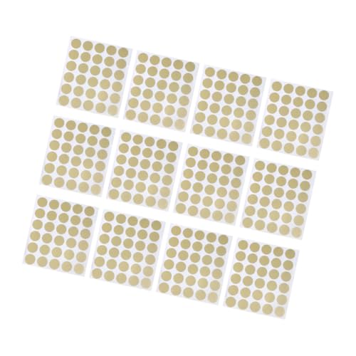 GARIOUANS 360 Stück Rubbelkarten Aufkleber Zum Selberkratzen Tombola Preise Belohnung DIY Tombola Spiele Runder Kreis Spannung Rubbel Überraschungen Rubbel Offs Designpapier Golden von GARIOUANS