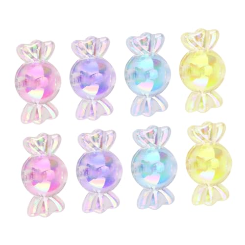 GARIOUANS 375 Stück Bunte Kleine Perlen Acryl Stern Herz Schmuckanhänger Leichtes DIY Armband Halskette Zubehör Farbige Runde Perlen für Modeschmuck Basteln von GARIOUANS