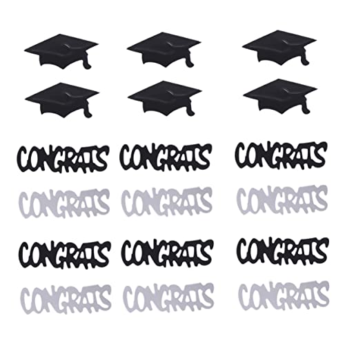 GARIOUANS 3Er-Packungen Abschlussfeier Konfetti Tischdeko Doktorhut Silberne Schwarze Streudeko für Graduierungsfeier Hochzeiten und Partys Insgesamt GARIOUANS 3Er-Packungen Abschlussfeier Konfetti Tischdeko Doktorhut Silberne Schwarze Streudeko für Graduierungsfeier Hochzeiten und Partys Insgesamt von GARIOUANS