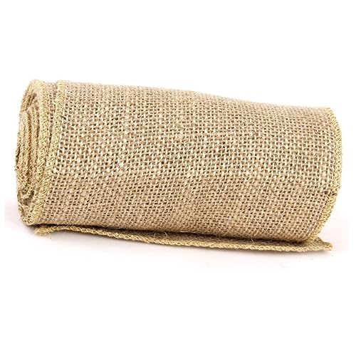 GARIOUANS 3M Jute Dekoband mit Weißer Spitze für DIY Handwerk Hochzeitsdekoration und Tischdeko Rustikal Vielseitig Einsetzbar für Projekte GARIOUANS 3M Jute Dekoband mit Weißer Spitze für DIY Handwerk Hochzeitsdekoration und Tischdeko Rustikal Vielseitig Einsetzbar für Projekte von GARIOUANS