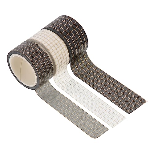 GARIOUANS 3Rollen Dekoratives Klebeband für Scrapbooking DIY Bänder Goldfolie Vielseitig Einsetzbar für Tagebücher Notizen und Geschenkverpackungen pro Kreativ von GARIOUANS
