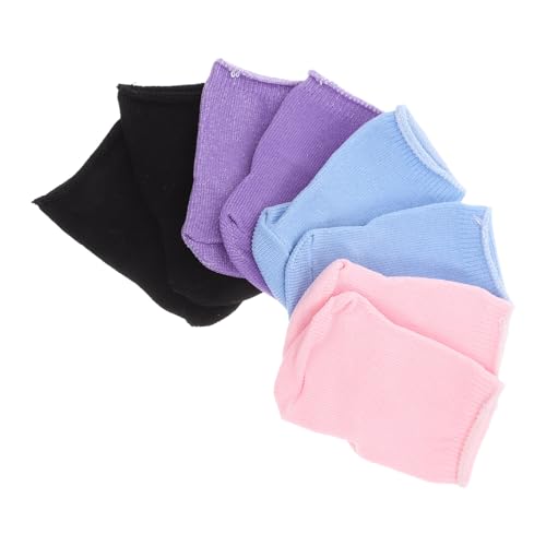 GARIOUANS 4 Paare Puppensocken Mini DIY für Puppen Niedliche Kleidung Zubehör in Farben Passform für Puppen Fördert Kreative Rollenspiele und Einzigartige Outfits von GARIOUANS