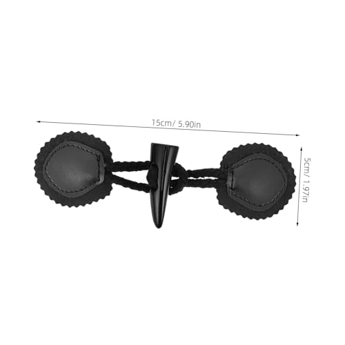 GARIOUANS 4 Paare Toggle Buttons aus Resin und PU Leder Robuste Vielseitige Mantelknöpfe für Jacken Strickwaren und DIY Kleidung Langlebige Knebelverschlüsse für Kleid Mantel Schwarz GARIOUANS 4 Paare Toggle Buttons aus Resin und PU Leder Robuste Vielseitige Mantelknöpfe für Jacken Strickwaren und DIY Kleidung Langlebige Knebelverschlüsse für Kleid Mantel Schwarz von GARIOUANS
