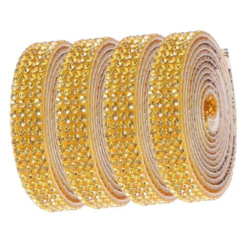 GARIOUANS 4 Rollen Selbstklebendes Strassband Breit pro Rolle Funkelndes DIY Dekorationsband für Geschenke Kleidung Schmuck und Bastelarbeiten Langlebig Farbbeständig Einfach Anzubringen GARIOUANS 4 Rollen Selbstklebendes Strassband Breit pro Rolle Funkelndes DIY Dekorationsband für Geschenke Kleidung Schmuck und Bastelarbeiten Langlebig Farbbeständig Einfach Anzubringen von GARIOUANS