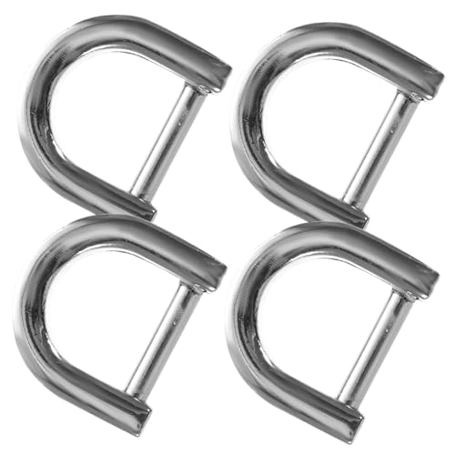 GARIOUANS 4 STÜCKE D Ringe Zinklegierung Halbkreisförmige D Ringe für Taschen Abnehmbarer Schultergurt für DIY Projekte und Tägliche Nutzung Weißer Nickel Finish GARIOUANS 4 STÜCKE D Ringe Zinklegierung Halbkreisförmige D Ringe für Taschen Abnehmbarer Schultergurt für DIY Projekte und Tägliche Nutzung Weißer Nickel Finish von GARIOUANS
