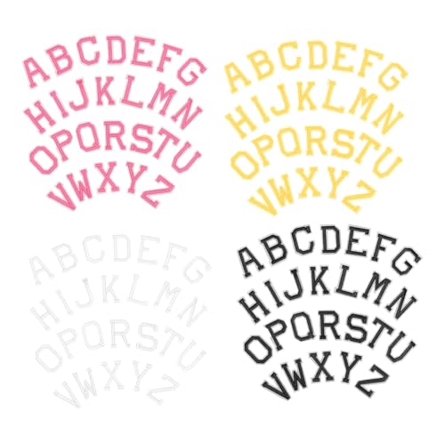 GARIOUANS 4 Sätze Bügelbare Buchstaben Aufnäher Bestickte Alphabet Patches Kleidung Reparatur Dekoration für Jacken Koffer DIY Textilien GARIOUANS 4 Sätze Bügelbare Buchstaben Aufnäher Bestickte Alphabet Patches Kleidung Reparatur Dekoration für Jacken Koffer DIY Textilien von GARIOUANS
