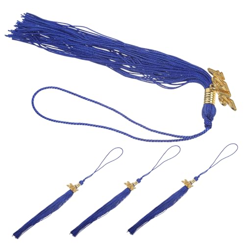 GARIOUANS 4 Stück Abschluss Quasten für Doktorhut Abschluss Hut Dekorationen für Unvergessliche Erinnerungen Graduierung Stylische Accessoires für Abschlussfeier von GARIOUANS