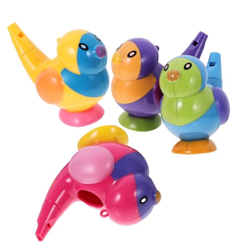 GARIOUANS 4 Stück Cartoon Vogel Pfeife Badewannenspielzeug für Junge Mädchen Lustige und Sichere Whistle Spielzeuge für Shower Planschen im Pool von GARIOUANS
