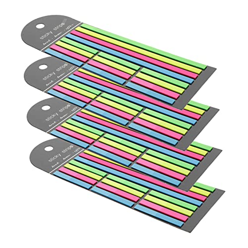 GARIOUANS 4 Stück Fluoreszierende Haftstreifen Teilig Farbige Transparente Markierstreifen für Notizen Praktische Lesestreifen für Schüler und Lehrer Kleine Tragbare Seitenmarker Hervorheben GARIOUANS 4 Stück Fluoreszierende Haftstreifen Teilig Farbige Transparente Markierstreifen für Notizen Praktische Lesestreifen für Schüler und Lehrer Kleine Tragbare Seitenmarker Hervorheben von GARIOUANS