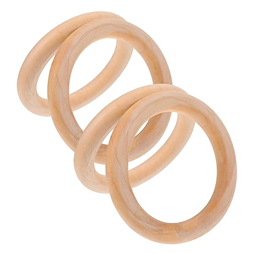 GARIOUANS 4 Stück Holzringe Runde Dekorative Hängehaken Handgriffe für Handtaschen und DIY Projekte Hochwertigem Holz für Kreative Bastelarbeiten GARIOUANS 4 Stück Holzringe Runde Dekorative Hängehaken Handgriffe für Handtaschen und DIY Projekte Hochwertigem Holz für Kreative Bastelarbeiten von GARIOUANS