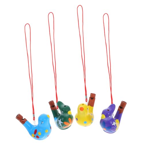GARIOUANS 4 Stück Keramische Vogelwasserpfeifen Lustige Vogelrufer für Partys Langlebiges Musikinstrument Wassermusikspielzeug für Erwachsene Mitgebsel GARIOUANS 4 Stück Keramische Vogelwasserpfeifen Lustige Vogelrufer für Partys Langlebiges Musikinstrument Wassermusikspielzeug für Erwachsene Mitgebsel von GARIOUANS