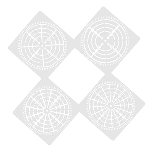 GARIOUANS 4 Stück Mandala Dot Schablonen Praktische Wandgestaltung Vorlagen für DIY Malerei für Möbel Wände Stoffe und Mehr von GARIOUANS