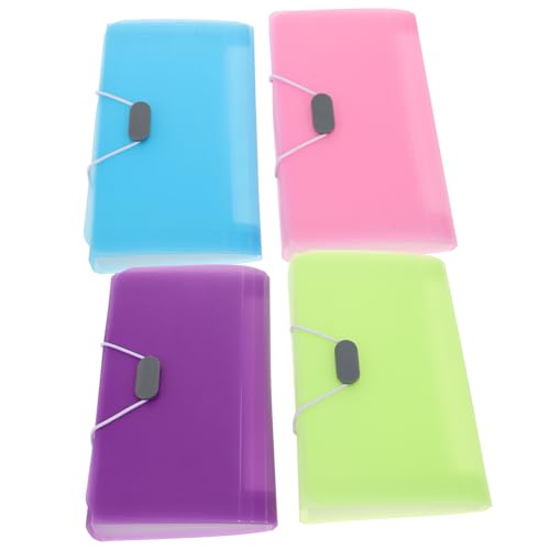 GARIOUANS 4 Stück Mini Fächermappe Teiliges Bunte Tragbare Dokumentenmappe mit Fächern für Quittungen Tickets und Bürobedarf für Unterwegs Organisation GARIOUANS 4 Stück Mini Fächermappe Teiliges Bunte Tragbare Dokumentenmappe mit Fächern für Quittungen Tickets und Bürobedarf für Unterwegs Organisation von GARIOUANS