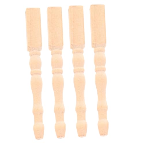 GARIOUANS 4 Stück Mini -tischbeine Miniatur-möbelteile Puppenhauszubehör Miniatur-holzmöbel Miniatur-puppenhaus-tischbeine Miniatur-möbelbeine Dollhouse Decor Holztischbeine Beige Birke GARIOUANS 4 Stück Mini -tischbeine Miniatur-möbelteile Puppenhauszubehör Miniatur-holzmöbel Miniatur-puppenhaus-tischbeine Miniatur-möbelbeine Dollhouse Decor Holztischbeine Beige Birke von GARIOUANS