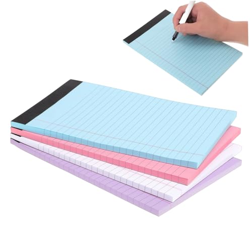 GARIOUANS 4 Stück Teiliges Farbiges Memo Pad College Liniert Abreißbare Notizblöcke mit Glattem Papier für Büro Schule Vielseitige Schreibblätter in Rot GARIOUANS 4 Stück Teiliges Farbiges Memo Pad College Liniert Abreißbare Notizblöcke mit Glattem Papier für Büro Schule Vielseitige Schreibblätter in Rot von GARIOUANS