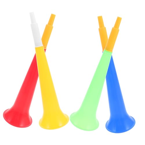 GARIOUANS 4 Stück Teiliges Fußball Horn Trompeten Laute Stadion Tröten Bunte Anfeuerungsgeräte Party Zubehör für Sportveranstaltungen GARIOUANS 4 Stück Teiliges Fußball Horn Trompeten Laute Stadion Tröten Bunte Anfeuerungsgeräte Party Zubehör für Sportveranstaltungen von GARIOUANS