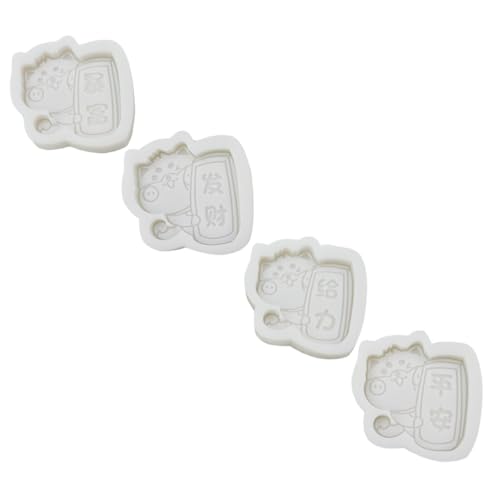 GARIOUANS 4 Stück Teiliges Silikon mit Kreativen Shiba Inu Hund Formen Langlebige DIY Epoxidharz Gießformen Flexible Leicht zu Reinigende Silikonmold für Kerzen Schmuck Bastelprojekte von GARIOUANS