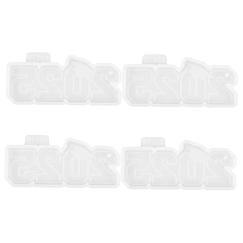 GARIOUANS 4 Stück Teiliges Silikonform für Schlüsselanhänger und Anhänger Diy Abschlussgeschenke Gießform für Epoxidharz Kompatibel mit Verschiedenen Harzen für Bastelprojekte der von GARIOUANS