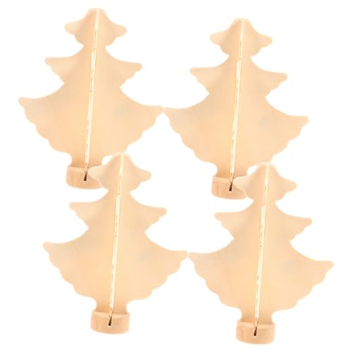 GARIOUANS 4 Stück Teiliges Unbemalte Holz-weihnachtsbaum-dekorationen DIY Bastelset für Vielseitige Tischdeko Natürliche Holzmodelle zum Bemalen und Kreativen Gestalten GARIOUANS 4 Stück Teiliges Unbemalte Holz-weihnachtsbaum-dekorationen DIY Bastelset für Vielseitige Tischdeko Natürliche Holzmodelle zum Bemalen und Kreativen Gestalten von GARIOUANS