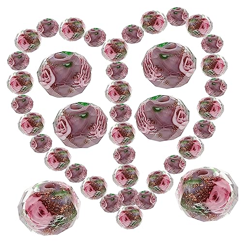 GARIOUANS 40 Stück DIY Glasperlen Blumenmuster Bunte Lose Perlen für Schmuckherstellung von Armbändern und Ohrringen Geeignet für Kreative Bastelprojekte und Geschenkideen GARIOUANS 40 Stück DIY Glasperlen Blumenmuster Bunte Lose Perlen für Schmuckherstellung von Armbändern und Ohrringen Geeignet für Kreative Bastelprojekte und Geschenkideen von GARIOUANS