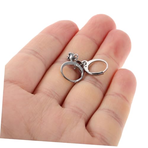 GARIOUANS 40 Stück Draht Für Fundstücke Rund Schmuck Ohrhaken Zubehör Verschluss Ohrringe Stahlzubehör Hebel Edelstahl Creolen Basteln DIY Ohrherstellung Mit Haken von GARIOUANS