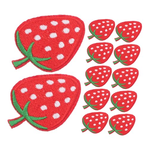 GARIOUANS 40 Stück Erdbeer Aufnäher Bestickt zum Aufbügeln und Annähen Rote Frucht Applikationen aus Stabilem für Kleidung Taschen Hüte DIY Reparatur und Dekoration GARIOUANS 40 Stück Erdbeer Aufnäher Bestickt zum Aufbügeln und Annähen Rote Frucht Applikationen aus Stabilem für Kleidung Taschen Hüte DIY Reparatur und Dekoration von GARIOUANS