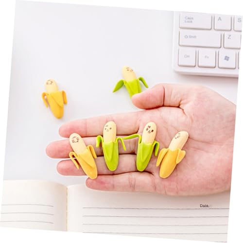 GARIOUANS 40 Stück Niedliche Bananen radiergummis für Schüler Kreative Schulradiergummis aus Sicherem Tpr material für Schulbedarf Geschenke und Kreative Beschäftigung Praktische und von GARIOUANS