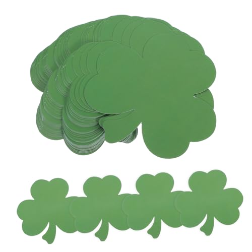 GARIOUANS 40 Stück Papier Shamrock Auschnitte für Patrick's Day Dekoration für Klassenzimmer und Pinnwände Grüne mit Klebepunkten Vielseitig Einsetzbar von GARIOUANS