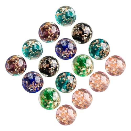 GARIOUANS 40 Stück Teiliges Leuchtende Glasperlen Runde Abstandshalter Langlebige DIY Bastelperlen für Schmuckherstellung zum Auffädeln von Armbändern und Schlüsselanhängern GARIOUANS 40 Stück Teiliges Leuchtende Glasperlen Runde Abstandshalter Langlebige DIY Bastelperlen für Schmuckherstellung zum Auffädeln von Armbändern und Schlüsselanhängern von GARIOUANS