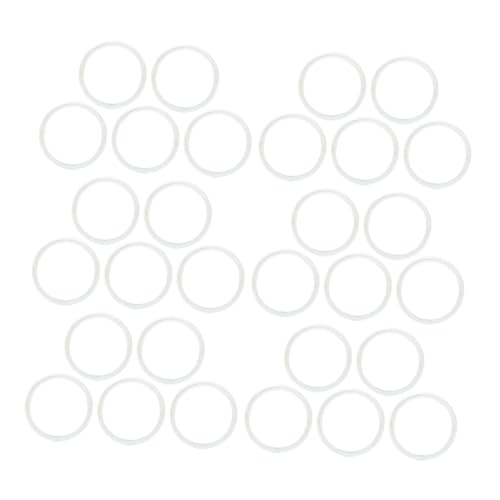 GARIOUANS 40 Stück Transparente Disc Binder Ringe für Notizbücher Planer Scrapbooks Flexible und Vielseitige Lösung für DIY Projekte Hochwertige Kunststoffbinder für Kreative Organisation von GARIOUANS